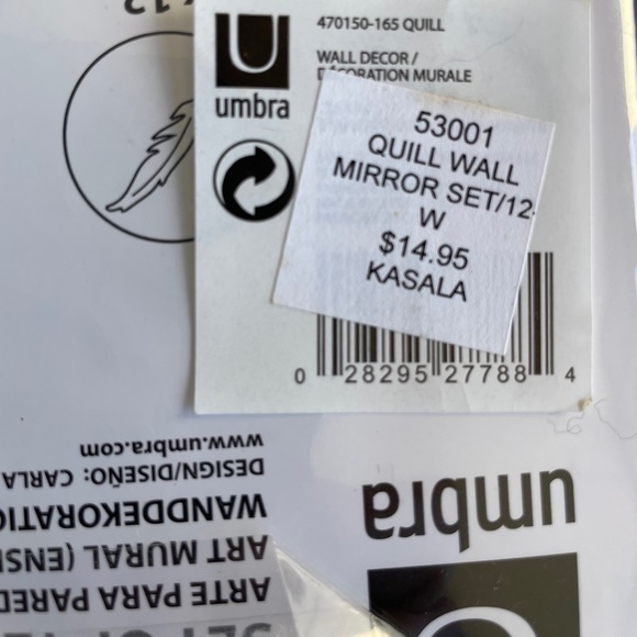 Umbra Mirrored Wall Decor (12) - Picture 4 of 4